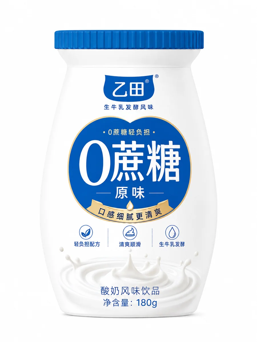 0蔗糖酸奶包装