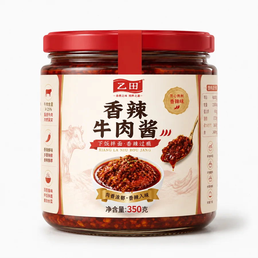 香辣牛肉酱包装
